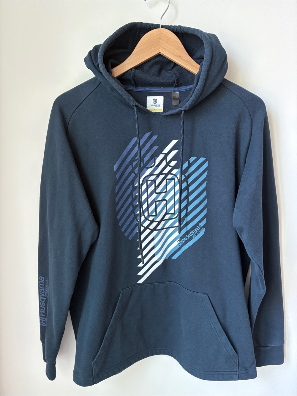 Husqvarna Motorcycles Hoodie in Navy Biker Bikes Travel Motorcross Moto Size XL